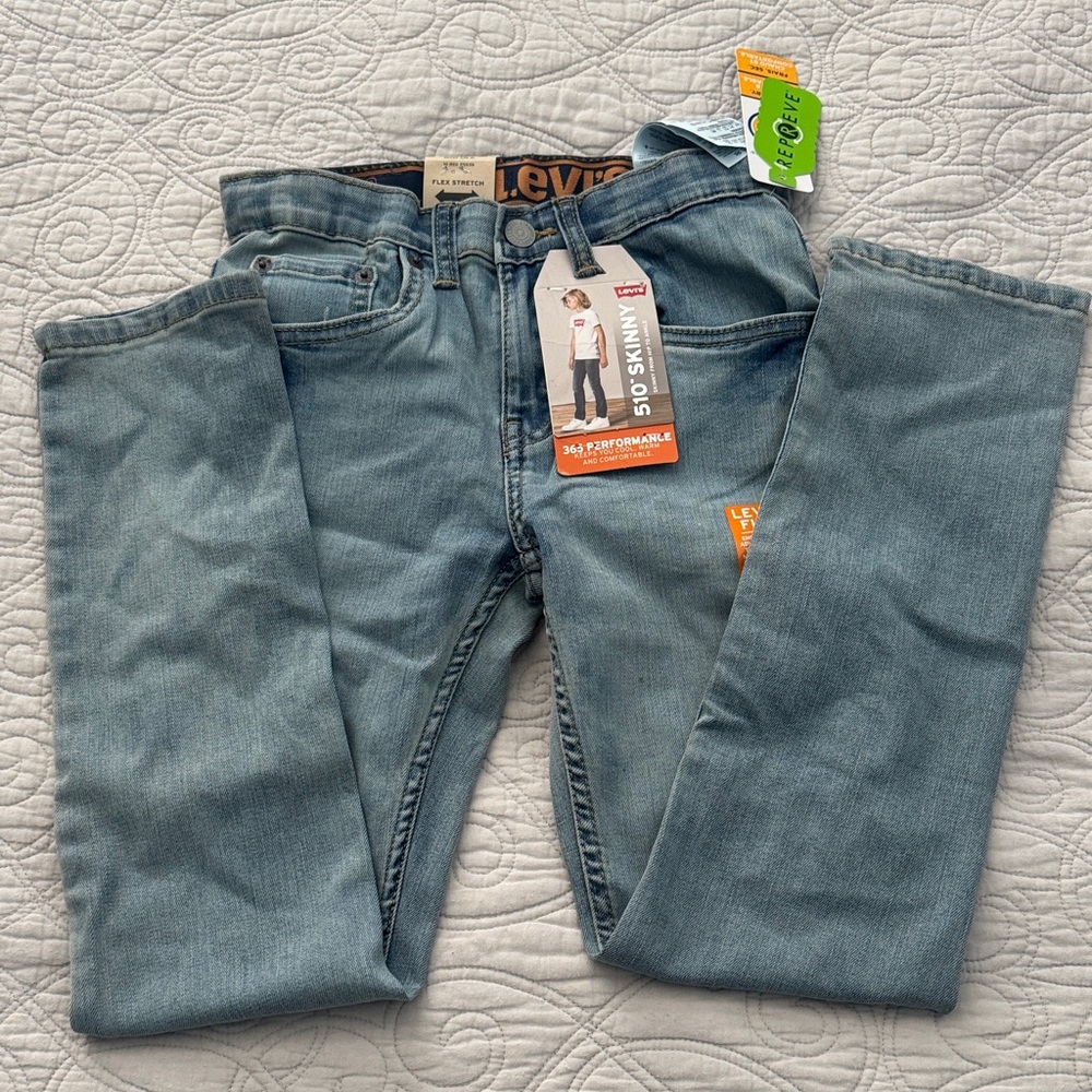 Levi's boy’s Denim Slim Jeans in Blue